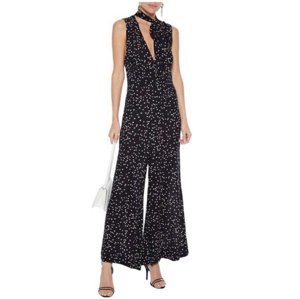 Zimmermann Black and White Polka Dot Jumpsuit